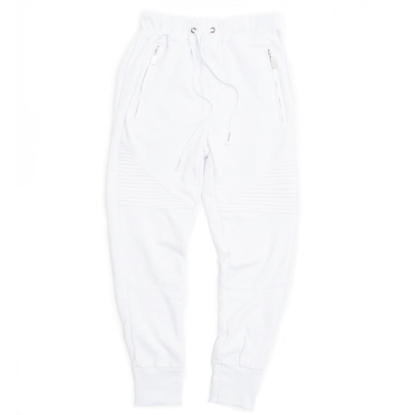 FCC BIKER JOGGERS WHITE