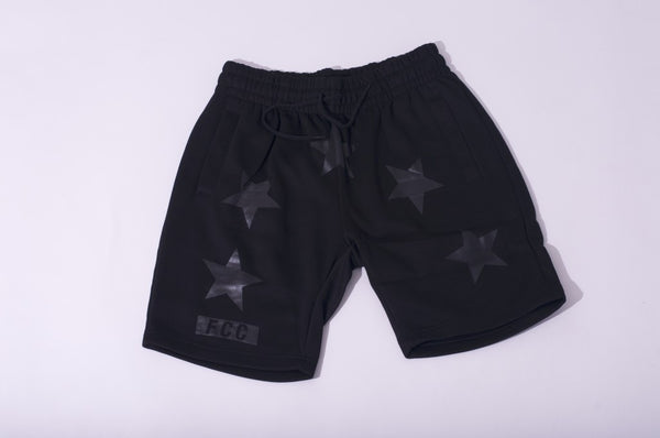 FCC GIVENCHY INSPIRED SHORTS IN BLACK ON BLACK