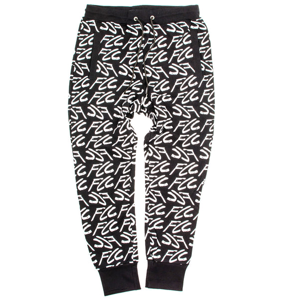 FCC GRAFFITI SWEATPANTS BLACK