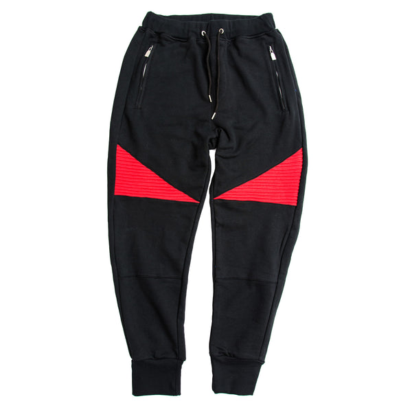 FCC BIKER JOGGERS BLACK/RED