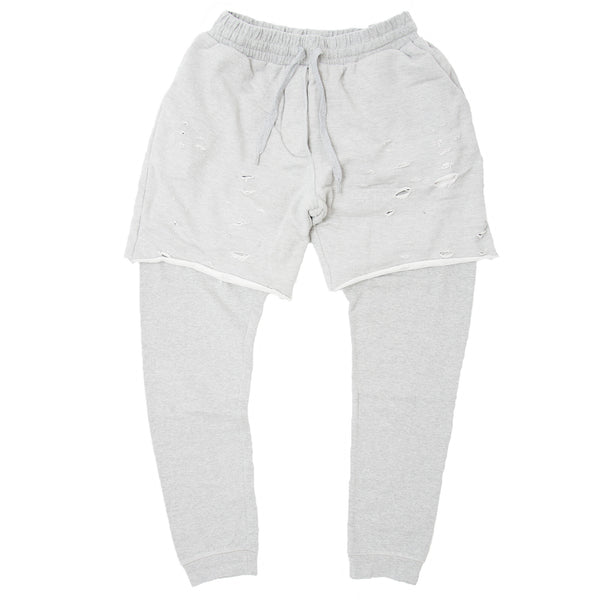 DISTRESS SWEATPANTS GREY