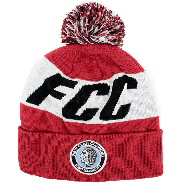 FCC BEANIE IN BURGUNDY