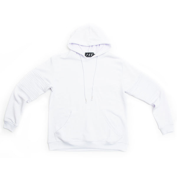 FCC BIKER HOODIE WHITE