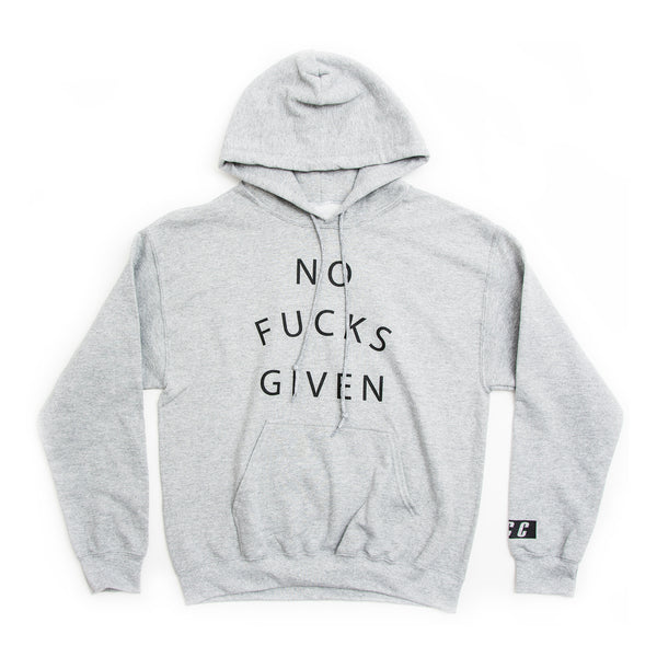NO FUCKS GIVEN HOODIE GREY