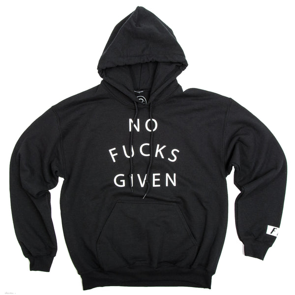 NO FUCKS GIVEN HOODIE BLACK
