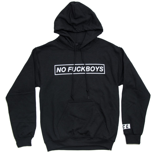 FCC NO FUCKSBOYS  HOODIE BLACK