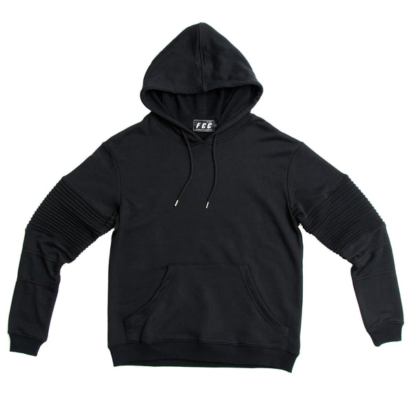 FCC BIKER HOODIE BLACK/BLACK