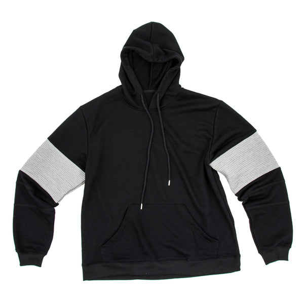 FCC BIKER HOODIE IN BLACK